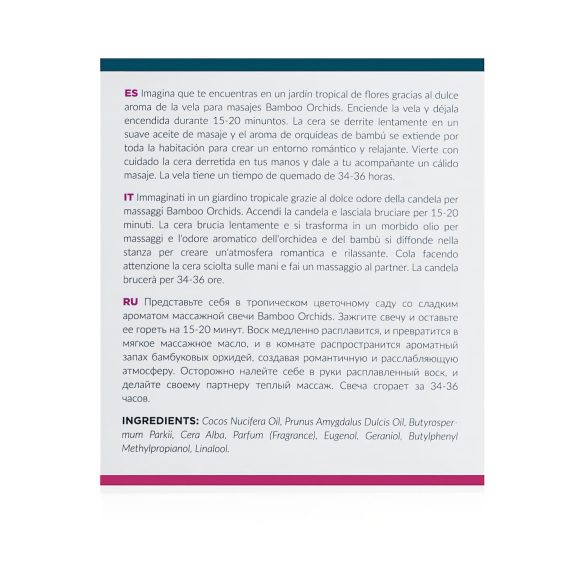 Exotiq Bamboo Orchids - massaažiküünal (200g)