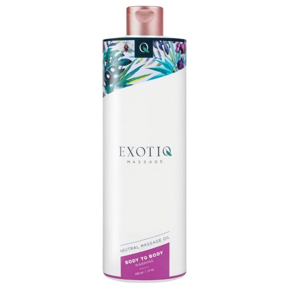 Exotiq keha-keha soojendav massaažiõli (500ml)