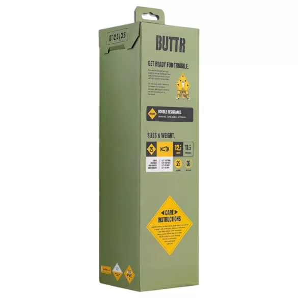 BUTTR - topelt dildod fistinguks iminapaga - must