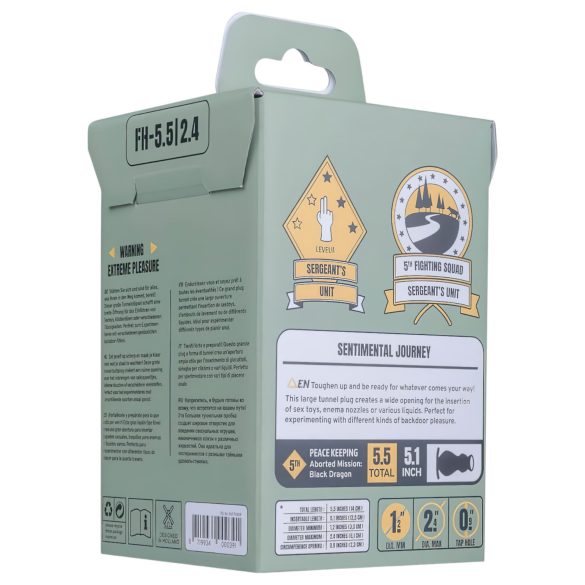 BUTTR Foxhole - õõnes anaaldildo laiendaja - must