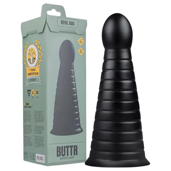 BUTTR Devil Dog iminapaga dildo (must)