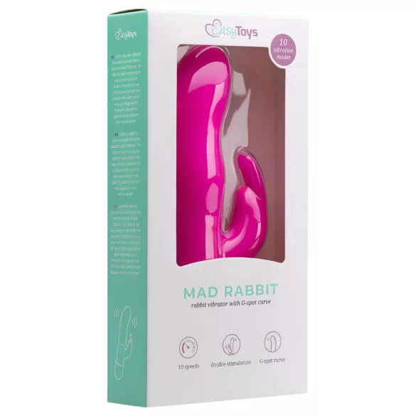 Easytoys Mad Rabbit - kliitorivibraator jänesega - roosa