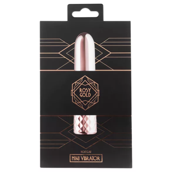 Rosy Gold Mini - vibraator - väike, aku, roosakaskuldne