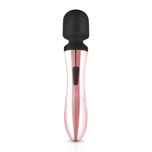 Rosy Gold Wand Curve - laetav, masseeriv vibraator (rosekuld)
