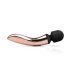 Rosy Gold Wand Curve - laetav, masseeriv vibraator (rosekuld)