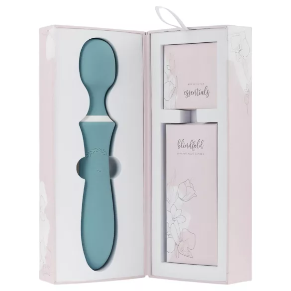 Bloom Orchid Wand - aku vibraator massaažiks - türkiissinine