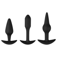   EasyToys Pleasure kit - mitmekesine anaaltappide komplekt (must)