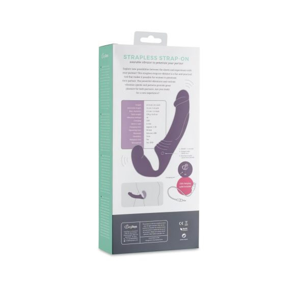 Easytoys - akuga strap-on vibraator ilma rihmadeta - lilla