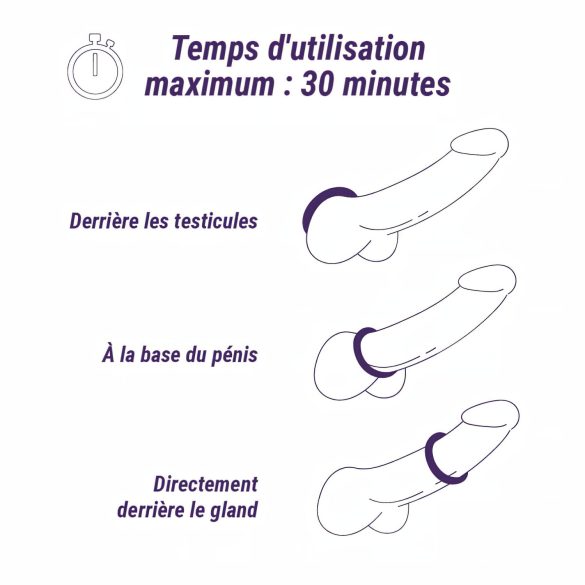 Boners - akuga veekindel vibreeriv peenisekumm - hall
