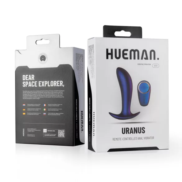 Hueman Uranus - laaditav anaalseks vibraator - juhtmevaba - lilla