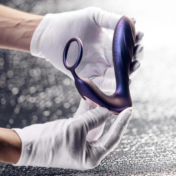 Hueman Black Hole - anaalvibraator raadiosidega & peenisrõngas (lilla)