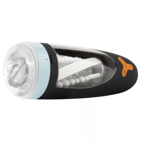 CRUIZR CP01 - akulaetav masturbaator - pöörlev imemisfunktsioon - must-sinine