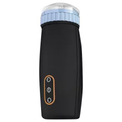   CRUIZR CM05 - akuga tõukav-imetav masturbaator - must-sinine