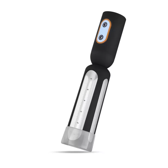 CRUIZR CS08 - automaatne akupumbaga peenisepump - must/läbipaistev