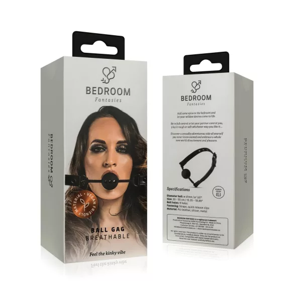 Bedroom Fantasies - suupehmendaja hingamisavadega - must
