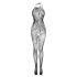 Christine - lillemustriline võrkkombinesoon (must) - XS-L