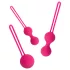 Easytoys LoveBalls - tupikukuulide komplekt - 3 osaline - roosa