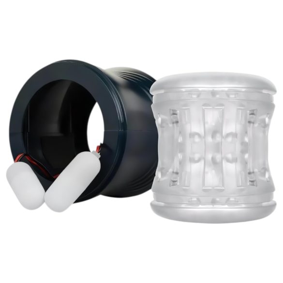 FPPR. - akuga vibreeriv kahepoolne masturbaator - sinine