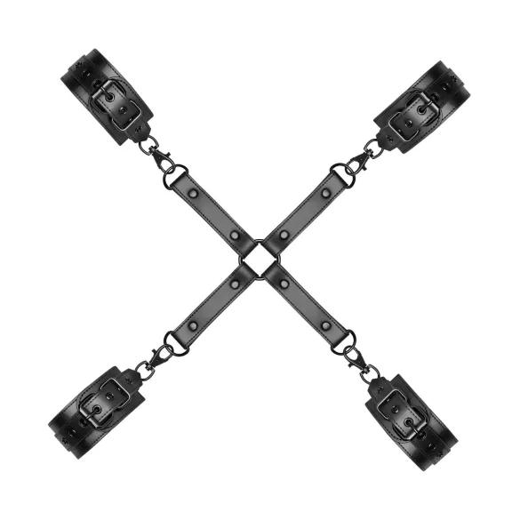 Bedroom Fantasies - käeraudade ja jalaraudade komplekt - must