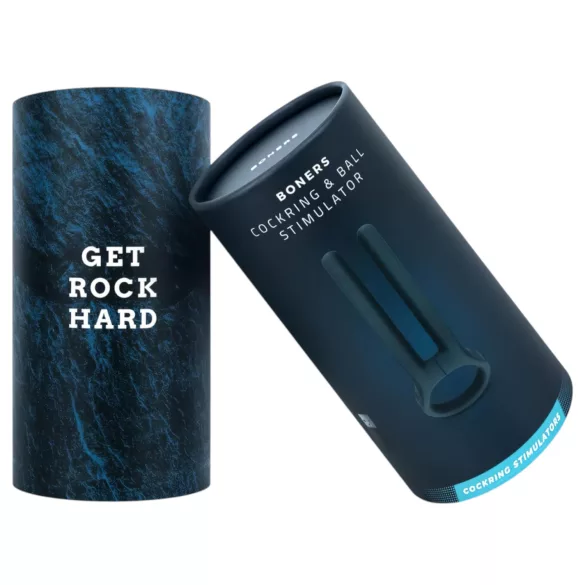 Boners - laetav peeniserõngas ja munandivibraator - sinine