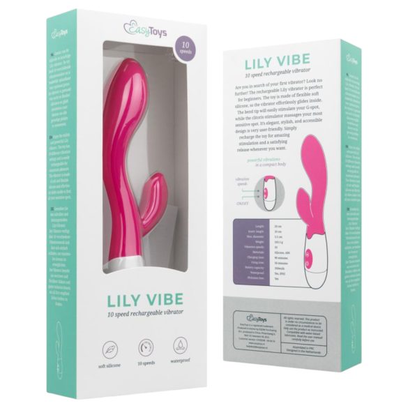 Easytoys Lily 2.0 - laetav kliitori vibraator (roosa)