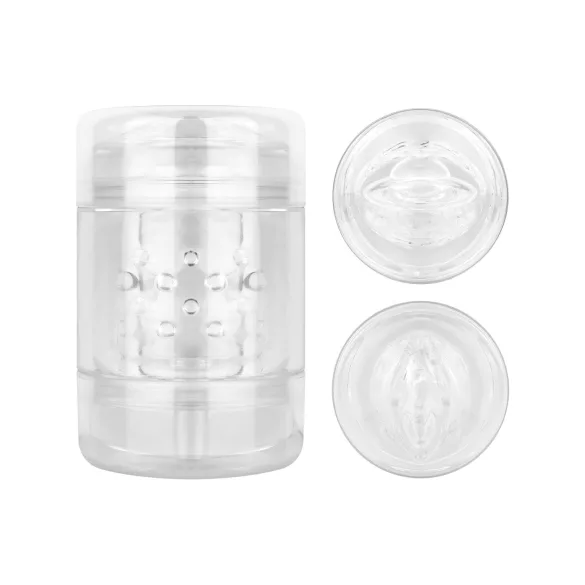 FPPR. - kaksikülgne masturbaator - vagiina ja suu - läbipaistev