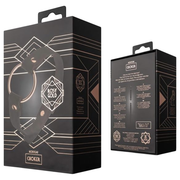 Rosy Gold - kaelarihm - must/roosakuld