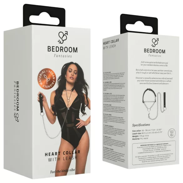Bedroom Fantasies - kaelarihm rihmaga (must)