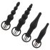 Easytoys - laetav anaalvibraatorite komplekt - 4-osaline (must)