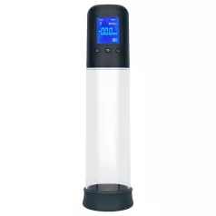 Boners - automaatne LCD peenispump - läbipaistev-must