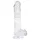 EasyToys - munanditega dildo - 13,5 cm - läbipaistev