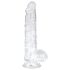 EasyToys - munanditega dildo - 13,5 cm - läbipaistev