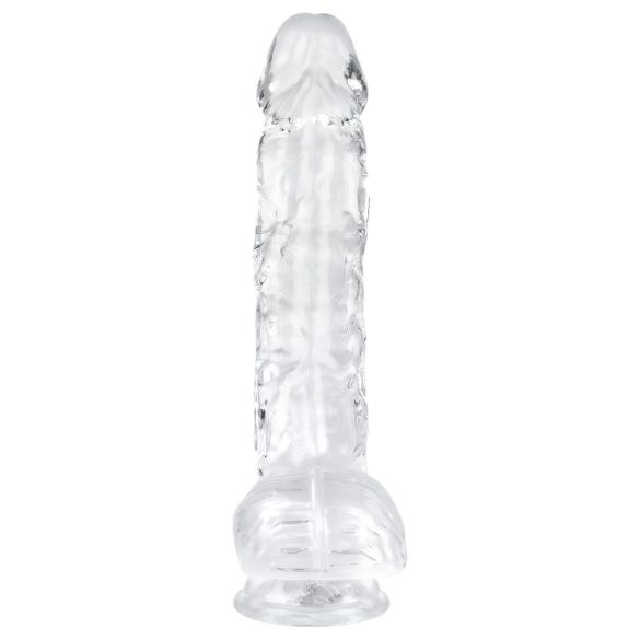 EasyToys - munanditega dildo - 13,5 cm - läbipaistev