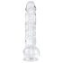 EasyToys - munanditega dildo - 13,5 cm - läbipaistev