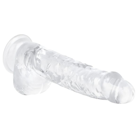 EasyToys - munanditega dildo - 13,5 cm - läbipaistev