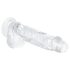 EasyToys - munanditega dildo - 13,5 cm - läbipaistev