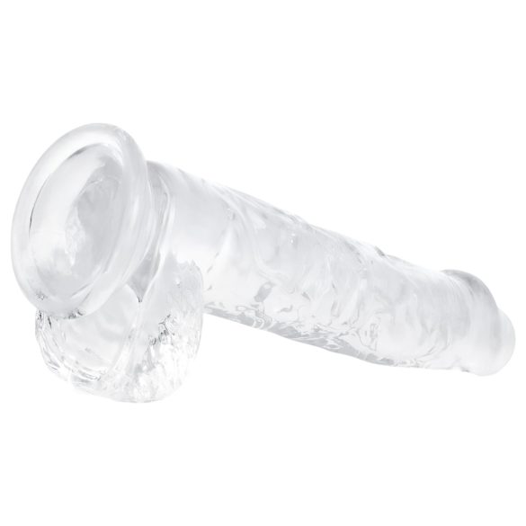 EasyToys - munanditega dildo - 13,5 cm - läbipaistev