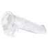 EasyToys - munanditega dildo - 13,5 cm - läbipaistev