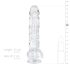 EasyToys - munanditega dildo - 13,5 cm - läbipaistev