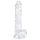 EasyToys - munanditega dildo - 17 cm - läbipaistev
