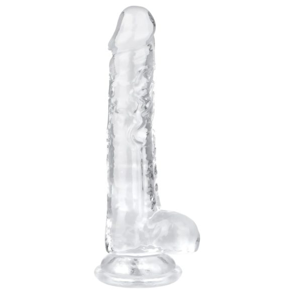 EasyToys - munanditega dildo - 17 cm - läbipaistev