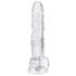 EasyToys - munanditega dildo - 17 cm - läbipaistev