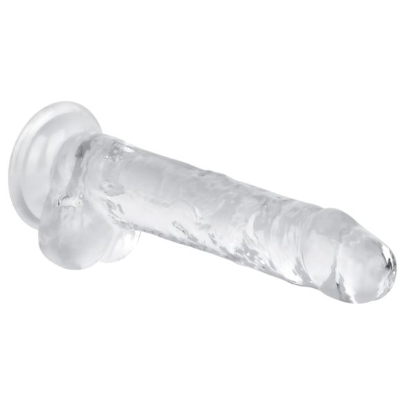 EasyToys - munanditega dildo - 17 cm - läbipaistev