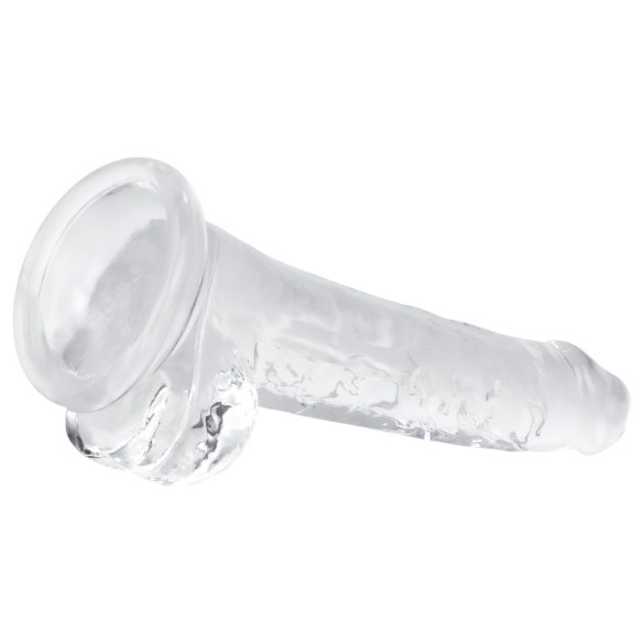 EasyToys - munanditega dildo - 17 cm - läbipaistev