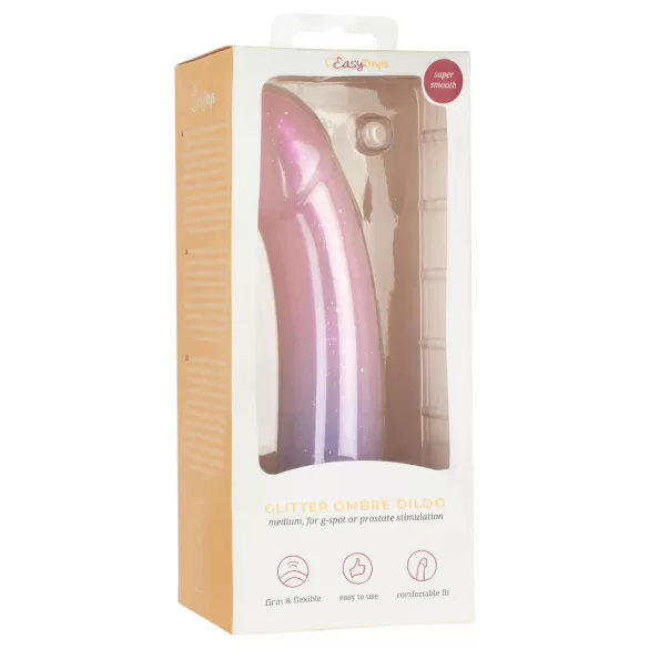 EasyToys Mermaid - glitterdildos - 19cm - roosa