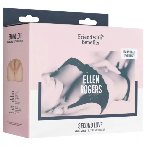 FWB - Ellen Rogers masturbaator vibreeriv tupe ja anaaltunneli, naturaalne