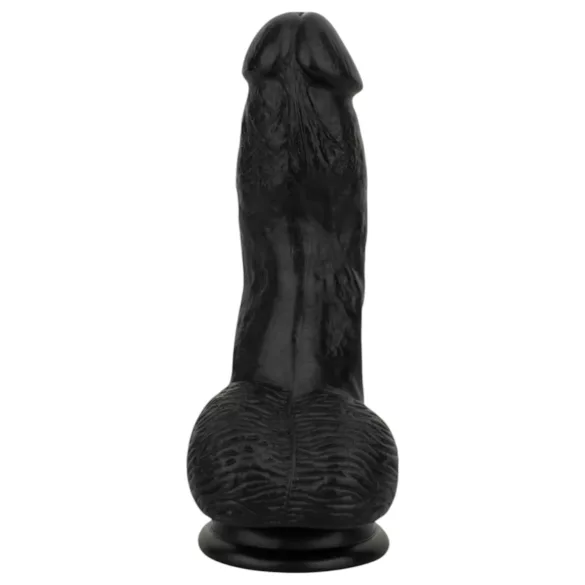 Easytoys - realistlik must munanditega dildo - 12 cm
