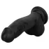 Easytoys - realistlik must munanditega dildo - 12 cm