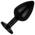 / Easytoys Anaalkollektsioon - metallist anaalplug kiviga - M (must)