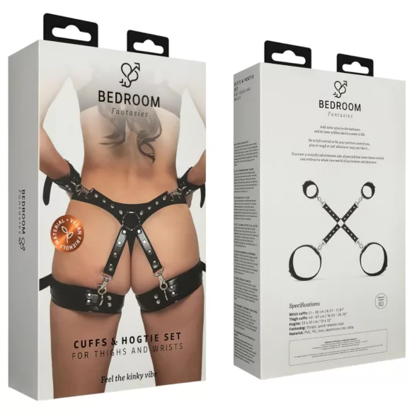 Bedroom Fantasies - käe- ja reiekäerauad - must